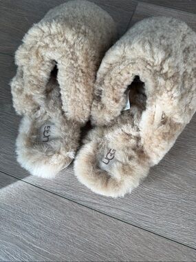 UGG Women's Chestnut Plush Sheepskin Slide Slippers